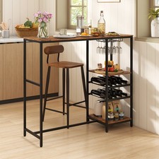 Brown Bar Table 121cm Counter