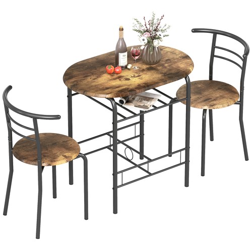 Homcom breakfast bar table and - bar,