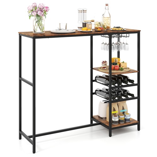 Brown bar table 121cm - table,